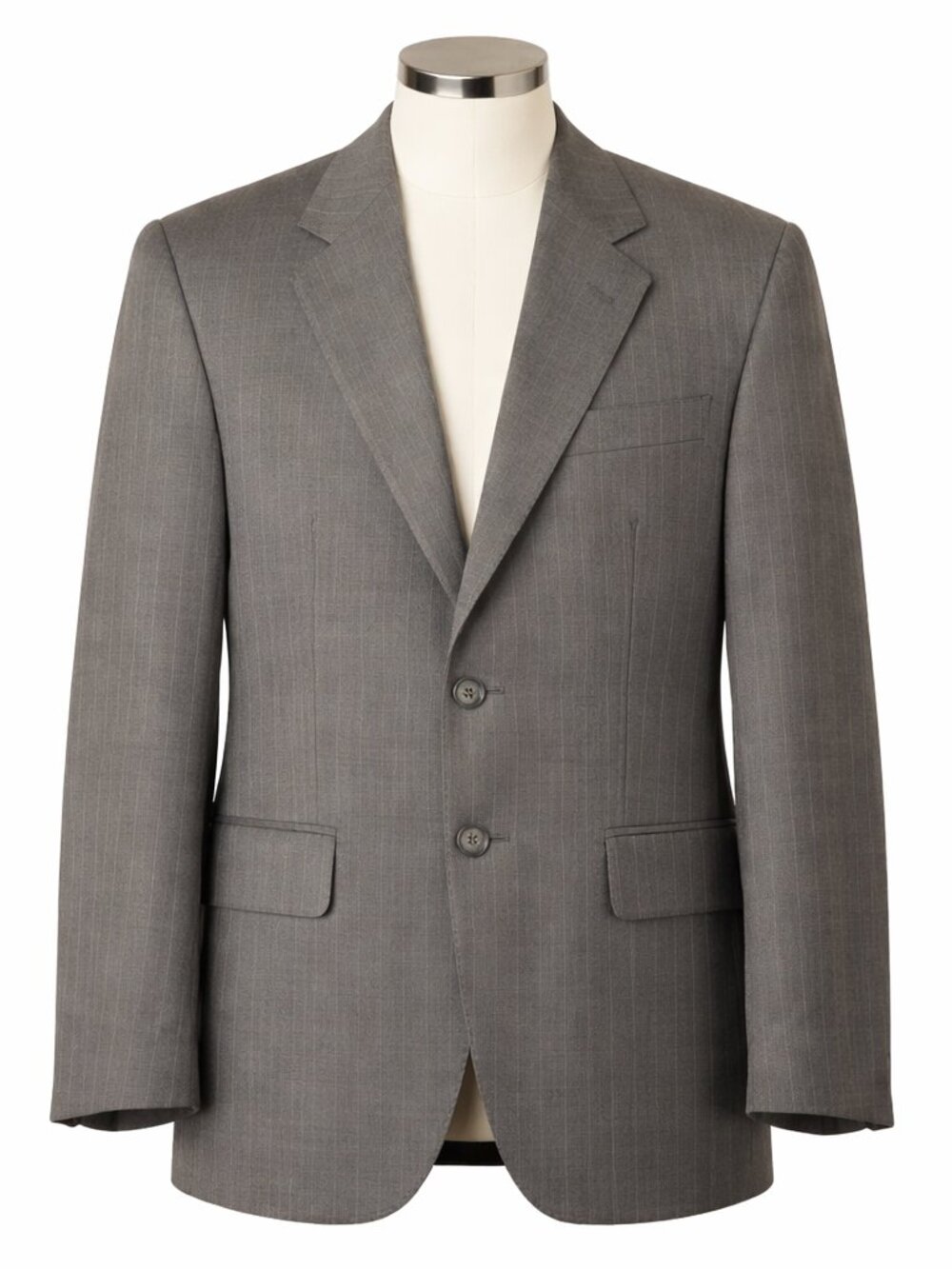 Polo Ralph Lauren Blazer Mens Size 40R Gray Pinstripe Wool Sport Coat Classic